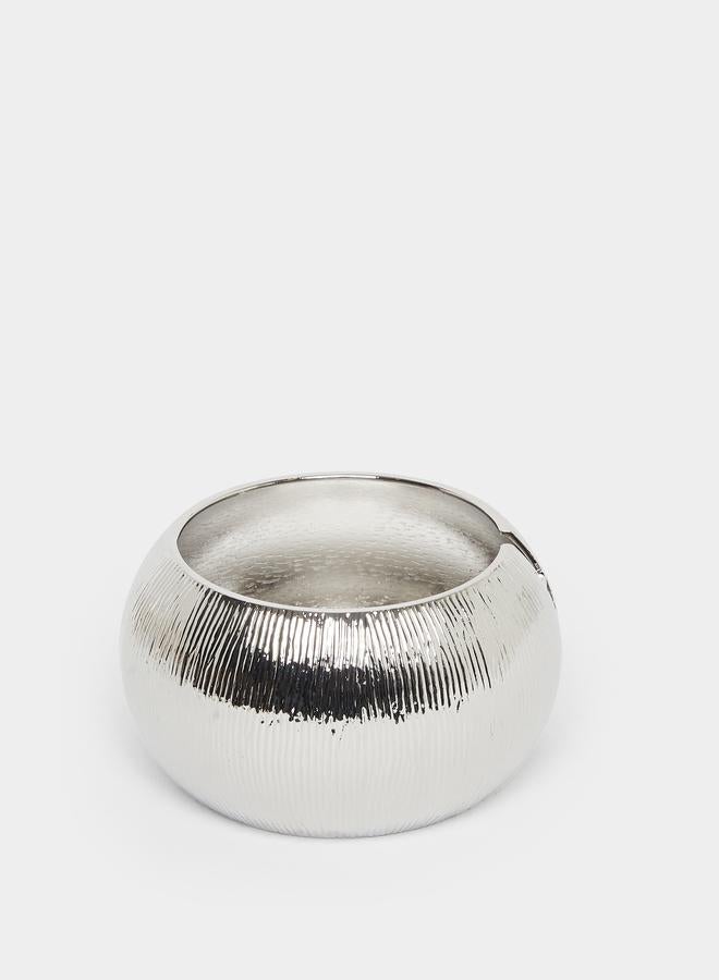 Styli Wide Textured Bangle - Image 1